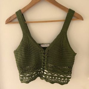 JOLIE & JOY CROCHET TANK TOP